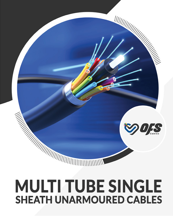 Multi-Tube Single Sheath Unarmoured Cable product illustration