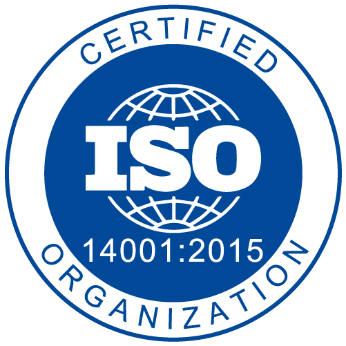 ISO 14001:2015 certified mark